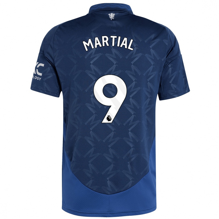 Niño Fútbol Camiseta Anthony Martial #9 Índigo 2ª Equipación 2024/25 Argentina