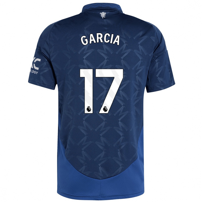 Niño Fútbol Camiseta Lucia Garcia #17 Índigo 2ª Equipación 2024/25 Argentina