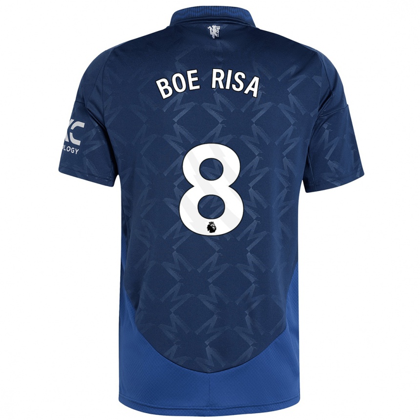 Niño Fútbol Camiseta Vilde Boe Risa #8 Índigo 2ª Equipación 2024/25 Argentina