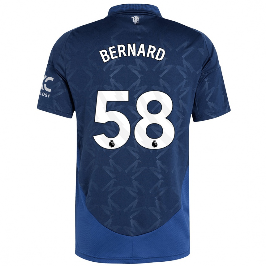 Niño Fútbol Camiseta Bernard #58 Índigo 2ª Equipación 2024/25 Argentina