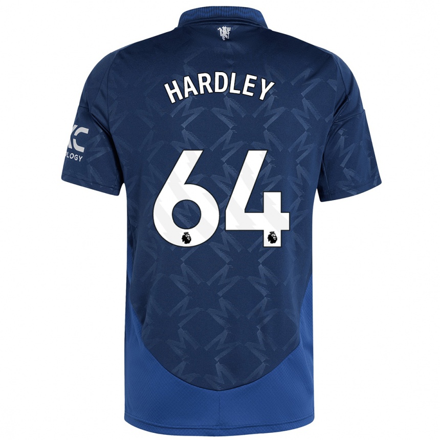 Niño Fútbol Camiseta Bjorn Hardley #64 Índigo 2ª Equipación 2024/25 Argentina