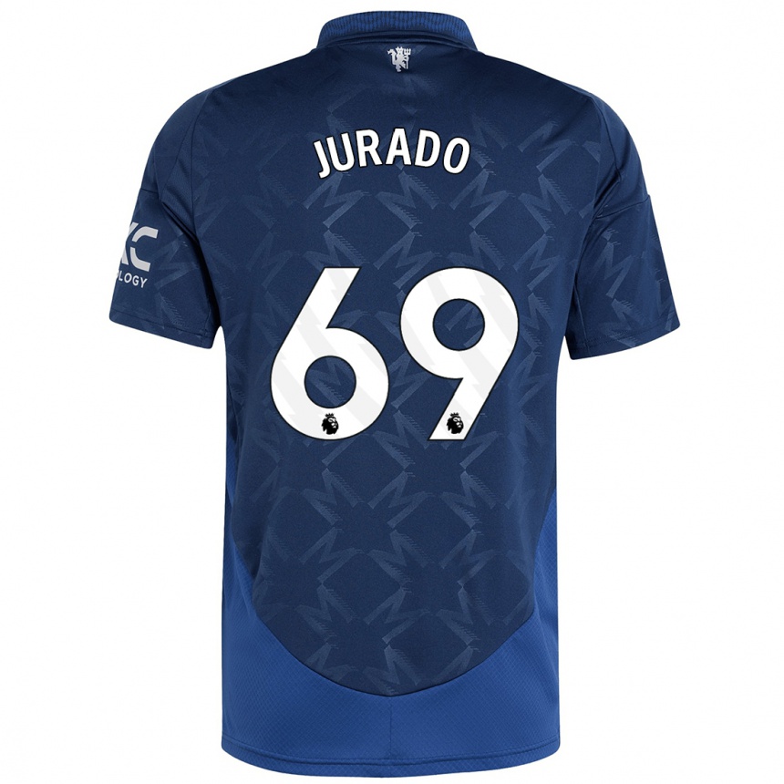 Niño Fútbol Camiseta Marc Jurado #69 Índigo 2ª Equipación 2024/25 Argentina