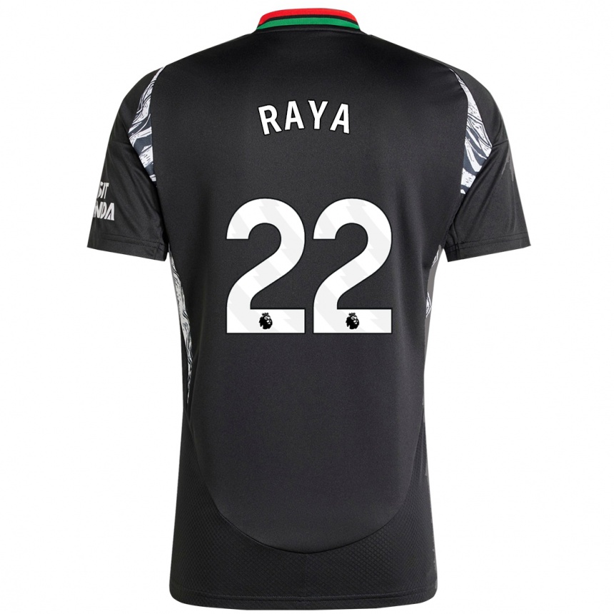 Niño Fútbol Camiseta David Raya #22 Negro 2ª Equipación 2024/25 Argentina