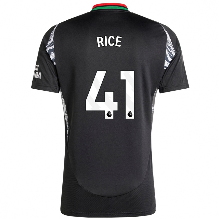 Niño Fútbol Camiseta Declan Rice #41 Negro 2ª Equipación 2024/25 Argentina