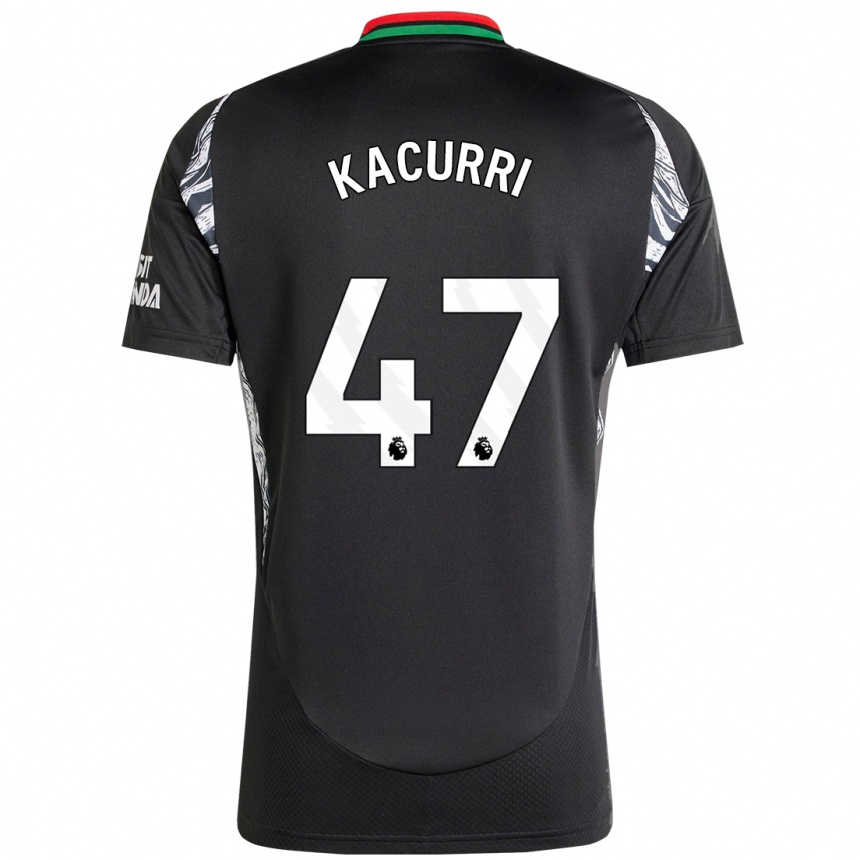 Niño Fútbol Camiseta Maldini Kacurri #47 Negro 2ª Equipación 2024/25 Argentina