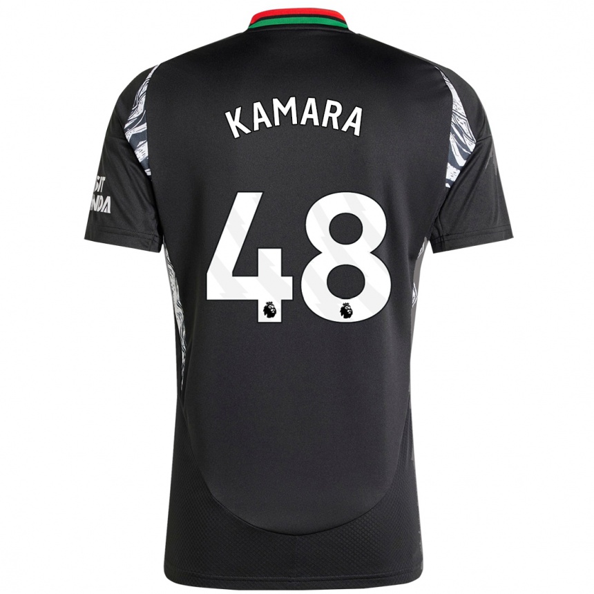 Niño Fútbol Camiseta Osman Kamara #48 Negro 2ª Equipación 2024/25 Argentina