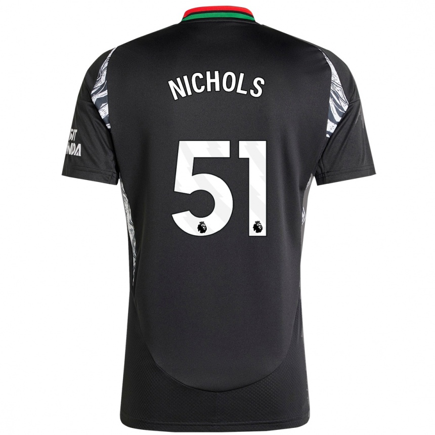 Niño Fútbol Camiseta Josh Nichols #51 Negro 2ª Equipación 2024/25 Argentina