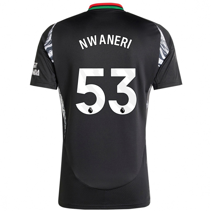 Niño Fútbol Camiseta Ethan Nwaneri #53 Negro 2ª Equipación 2024/25 Argentina