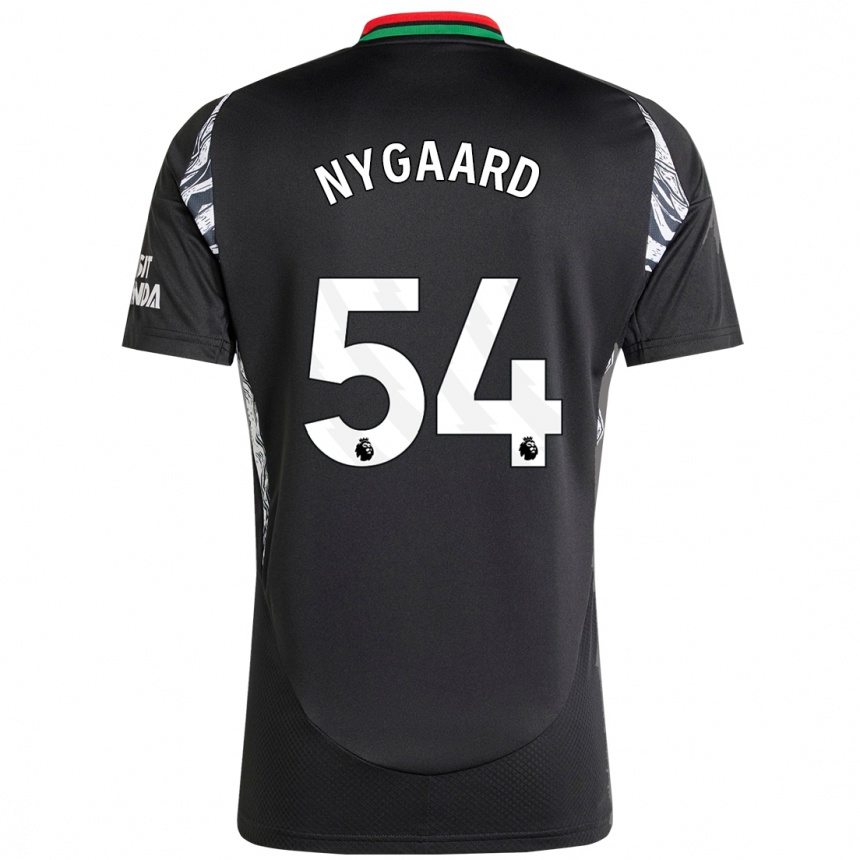 Niño Fútbol Camiseta Lucas Nygaard #54 Negro 2ª Equipación 2024/25 Argentina