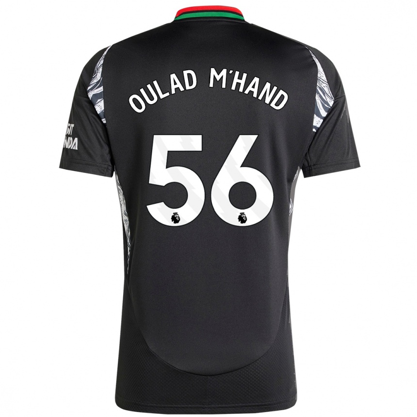 Niño Fútbol Camiseta Salah-Eddine Oulad M'hand #56 Negro 2ª Equipación 2024/25 Argentina