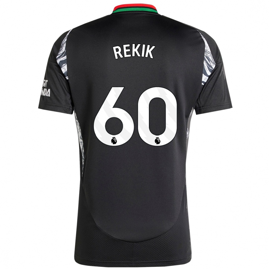 Niño Fútbol Camiseta Omar Rekik #60 Negro 2ª Equipación 2024/25 Argentina