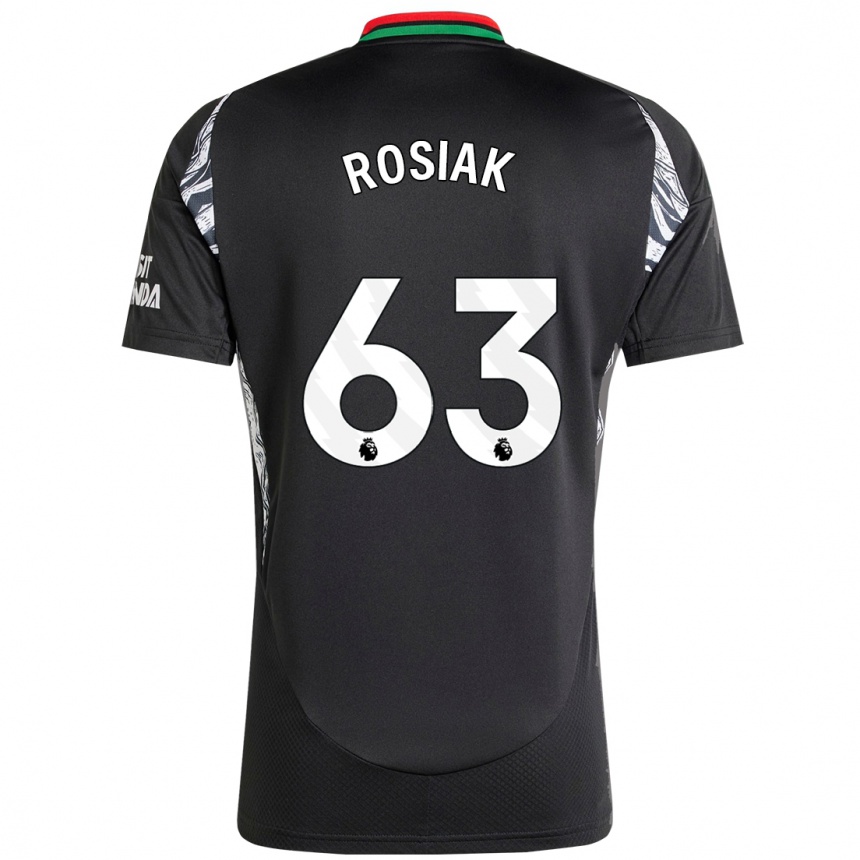 Niño Fútbol Camiseta Michal Rosiak #63 Negro 2ª Equipación 2024/25 Argentina