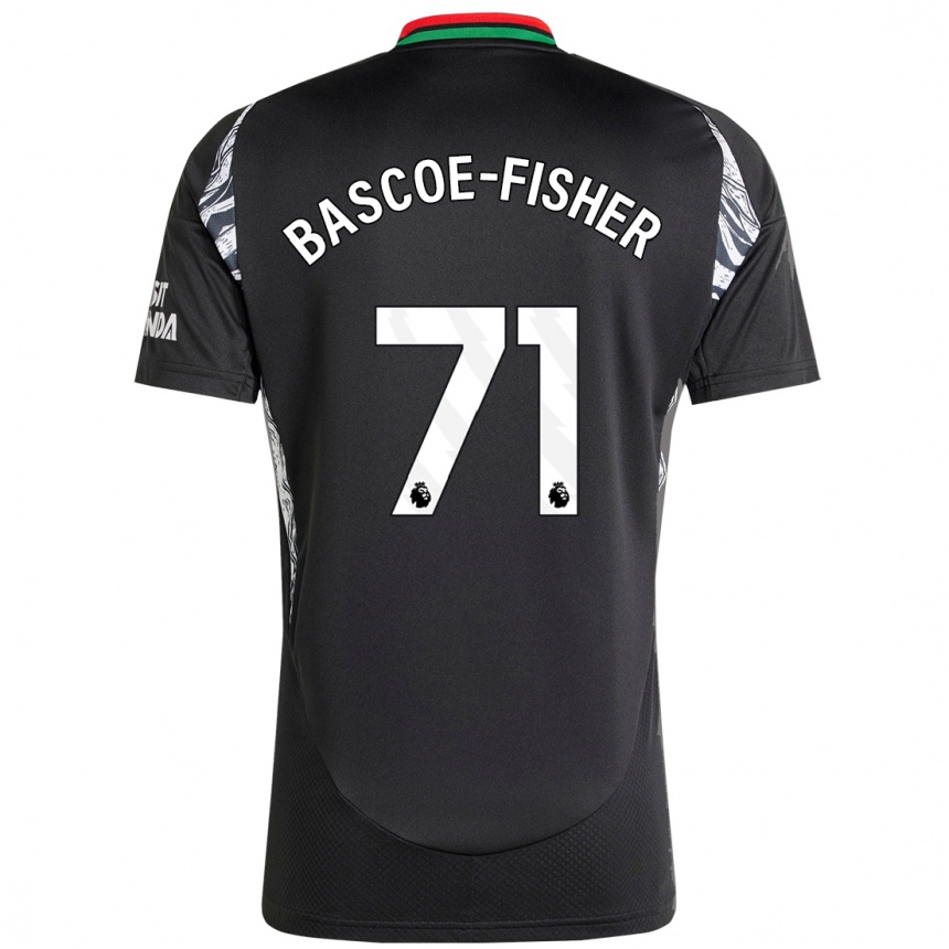 Niño Fútbol Camiseta Jakai Bascoe-Fisher #71 Negro 2ª Equipación 2024/25 Argentina