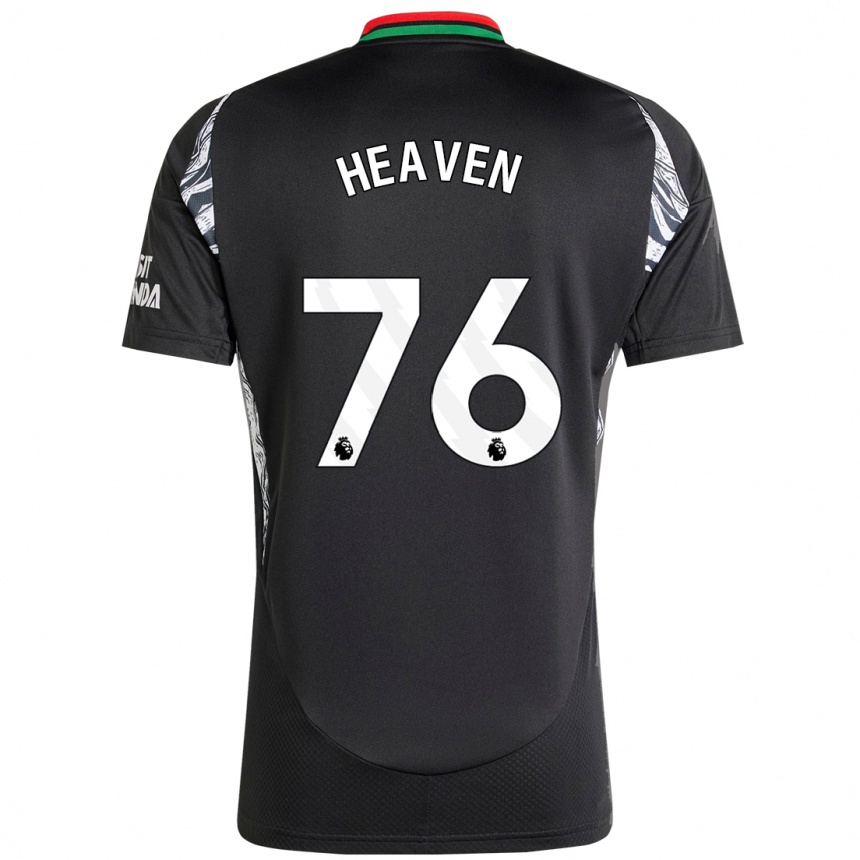 Niño Fútbol Camiseta Ayden Heaven #76 Negro 2ª Equipación 2024/25 Argentina