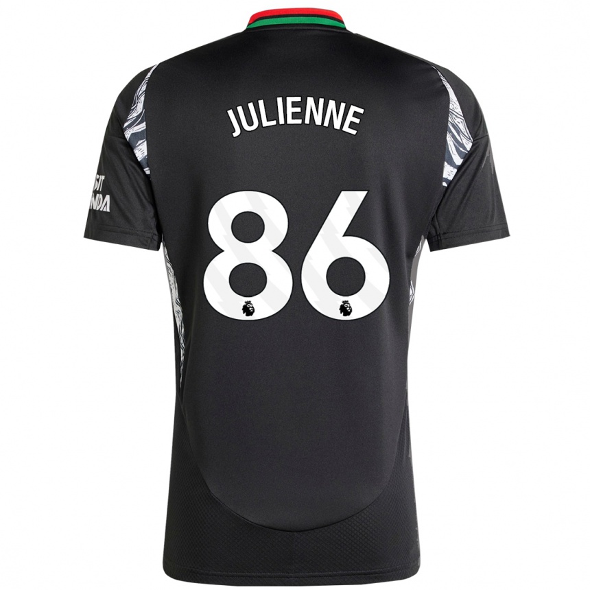 Niño Fútbol Camiseta Theo Julienne #86 Negro 2ª Equipación 2024/25 Argentina