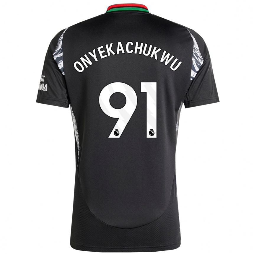 Niño Fútbol Camiseta Samuel Onyekachukwu #91 Negro 2ª Equipación 2024/25 Argentina