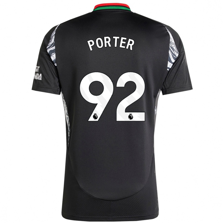 Niño Fútbol Camiseta Jack Porter #92 Negro 2ª Equipación 2024/25 Argentina