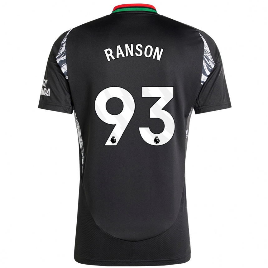 Niño Fútbol Camiseta Khari Ranson #93 Negro 2ª Equipación 2024/25 Argentina