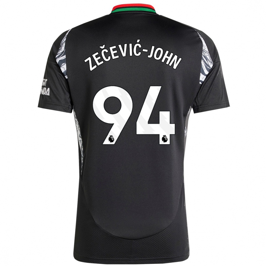 Niño Fútbol Camiseta Louis Zečević-John #94 Negro 2ª Equipación 2024/25 Argentina