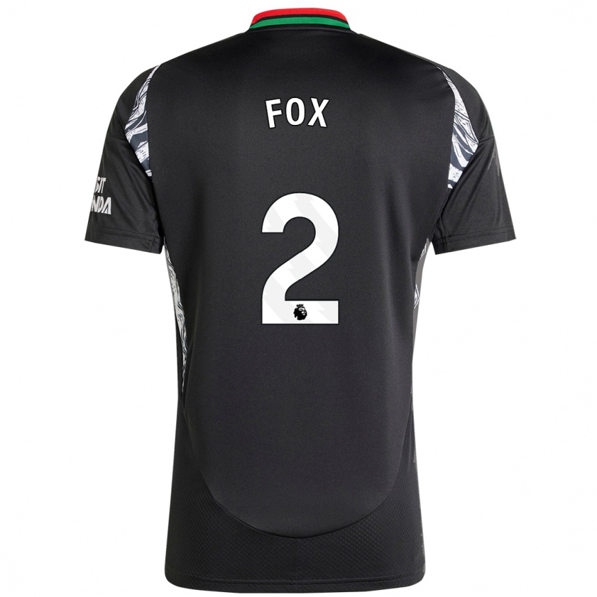 Niño Fútbol Camiseta Emily Fox #2 Negro 2ª Equipación 2024/25 Argentina