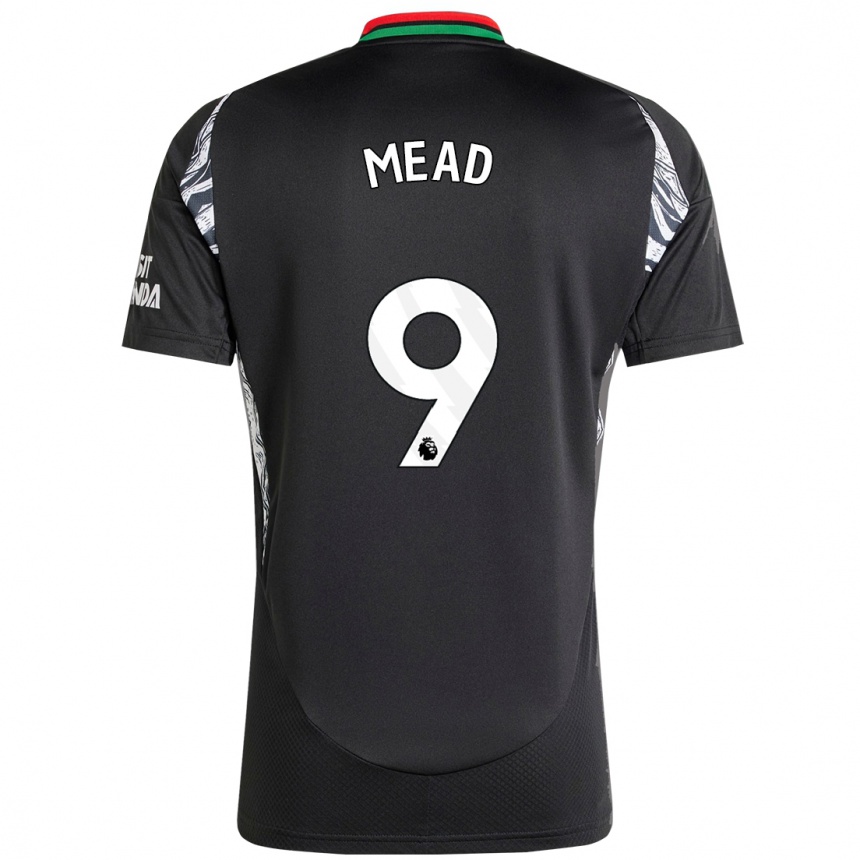 Niño Fútbol Camiseta Beth Mead #9 Negro 2ª Equipación 2024/25 Argentina