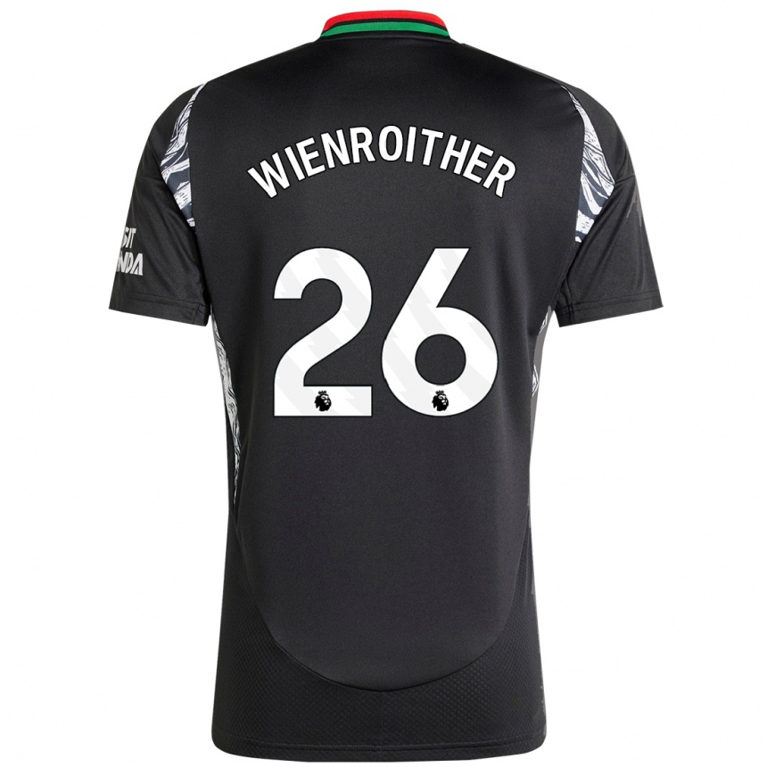 Niño Fútbol Camiseta Laura Wienroither #26 Negro 2ª Equipación 2024/25 Argentina