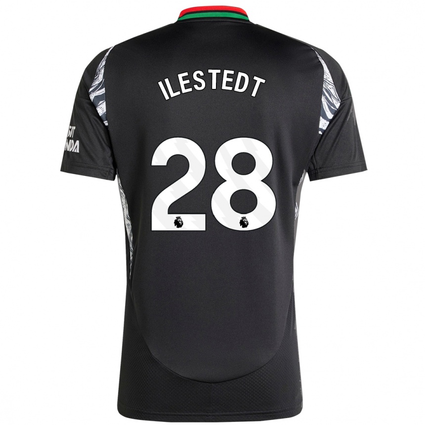 Niño Fútbol Camiseta Amanda Ilestedt #28 Negro 2ª Equipación 2024/25 Argentina