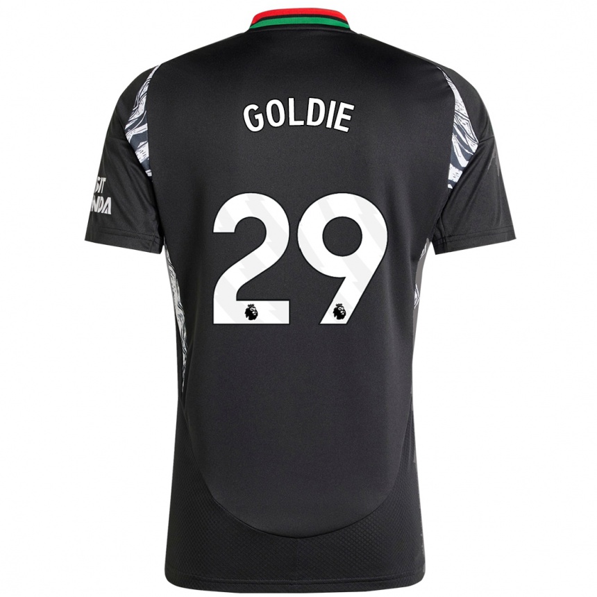 Niño Fútbol Camiseta Teyah Goldie #29 Negro 2ª Equipación 2024/25 Argentina