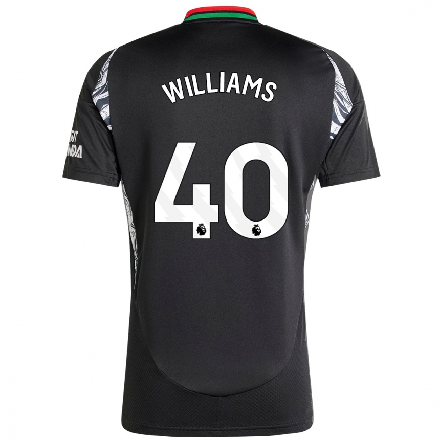 Niño Fútbol Camiseta Naomi Williams #40 Negro 2ª Equipación 2024/25 Argentina