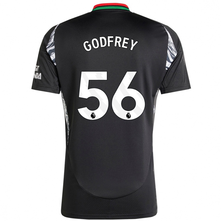 Niño Fútbol Camiseta Freya Godfrey #56 Negro 2ª Equipación 2024/25 Argentina