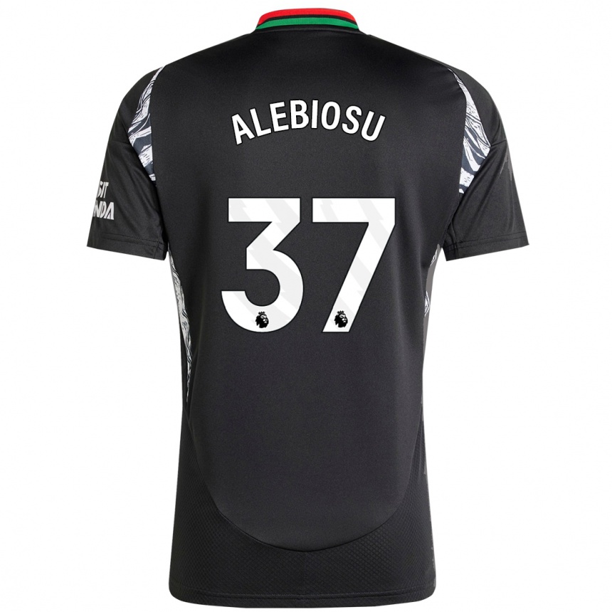 Niño Fútbol Camiseta Ryan Alebiosu #37 Negro 2ª Equipación 2024/25 Argentina