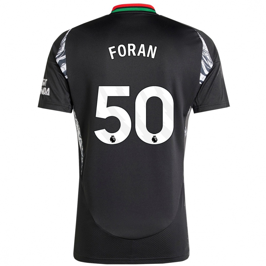 Niño Fútbol Camiseta Taylor Foran #50 Negro 2ª Equipación 2024/25 Argentina