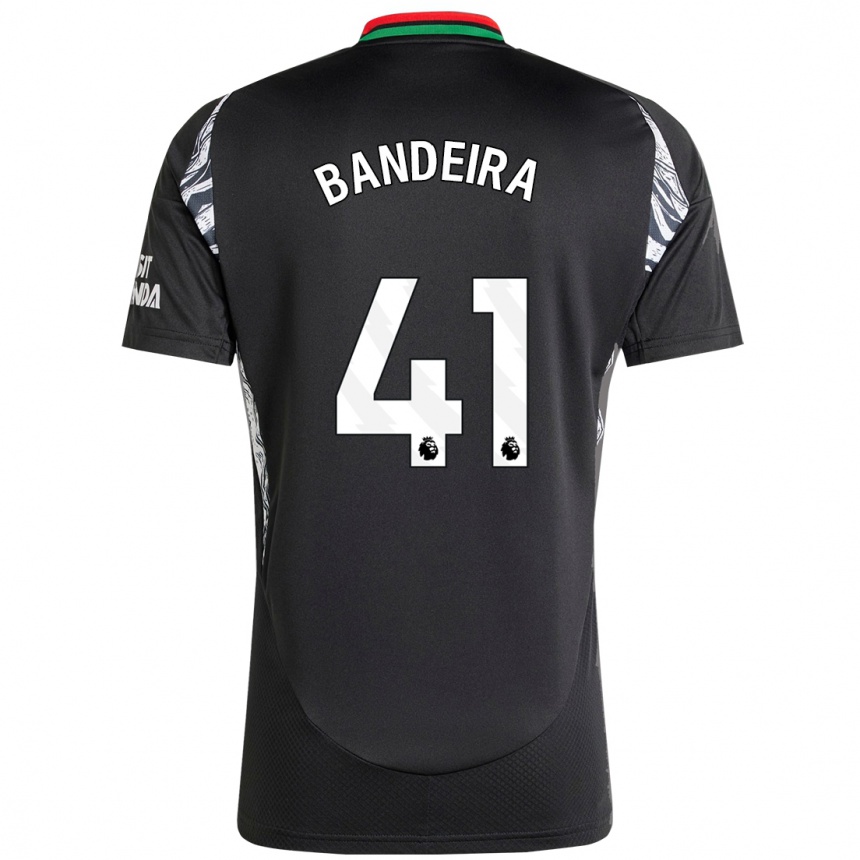 Niño Fútbol Camiseta Mauro Bandeira #41 Negro 2ª Equipación 2024/25 Argentina