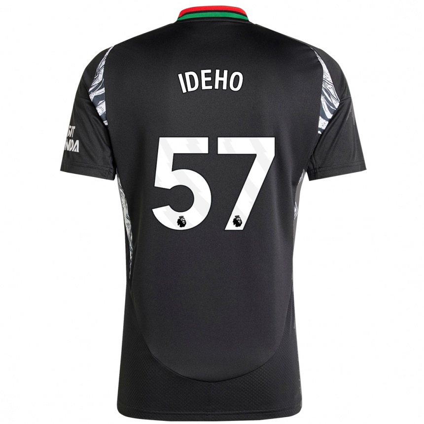 Niño Fútbol Camiseta Joel Ideho #57 Negro 2ª Equipación 2024/25 Argentina