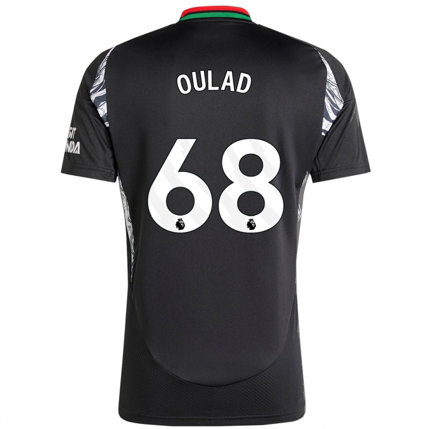 Niño Fútbol Camiseta Salah-Eddine Oulad M'hand #68 Negro 2ª Equipación 2024/25 Argentina