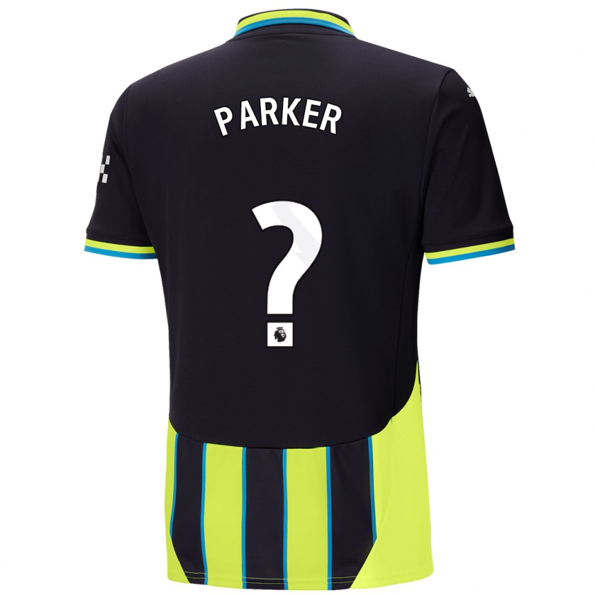 Niño Fútbol Camiseta Harrison Parker #0 Azul Amarillo 2ª Equipación 2024/25 Argentina