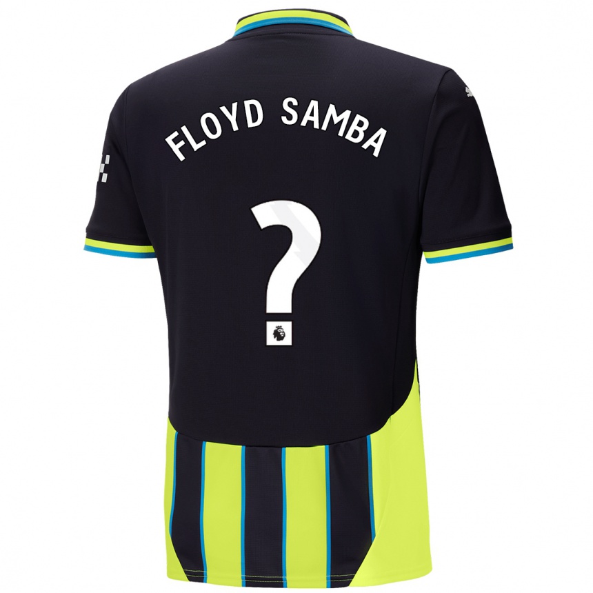 Niño Fútbol Camiseta Floyd Samba #0 Azul Amarillo 2ª Equipación 2024/25 Argentina