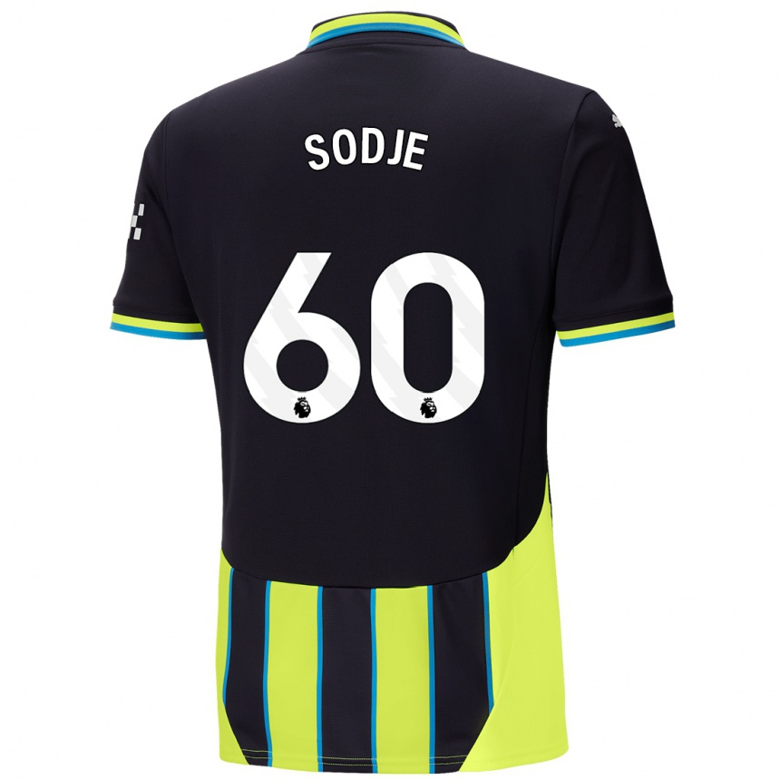 Niño Fútbol Camiseta Tai Sodje #60 Azul Amarillo 2ª Equipación 2024/25 Argentina