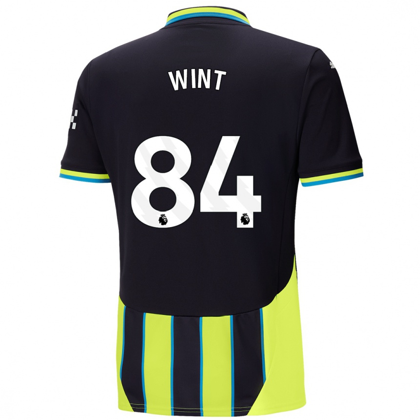 Niño Fútbol Camiseta Jack Wint #84 Azul Amarillo 2ª Equipación 2024/25 Argentina