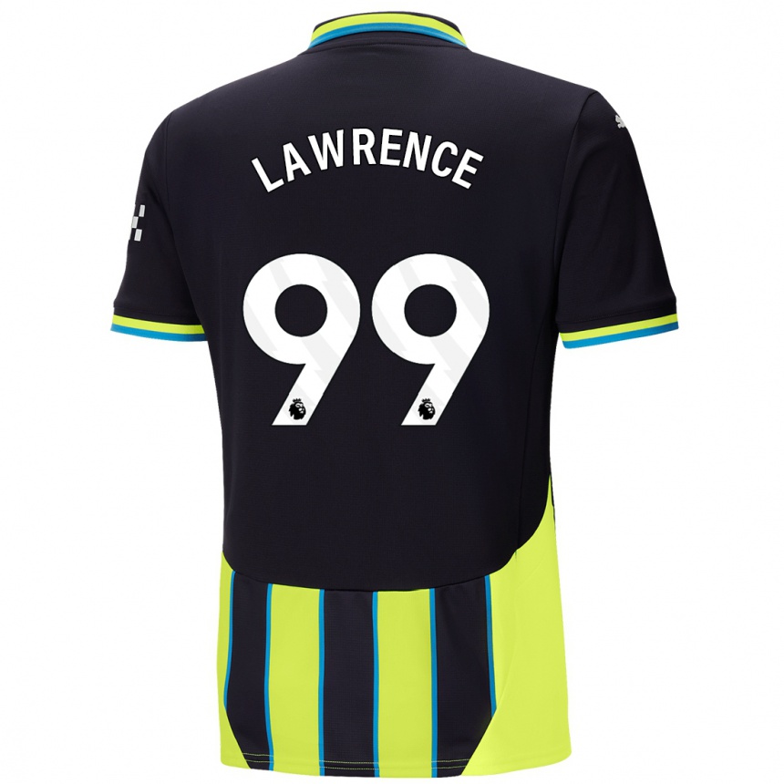 Niño Fútbol Camiseta Emilio Lawrence #99 Azul Amarillo 2ª Equipación 2024/25 Argentina