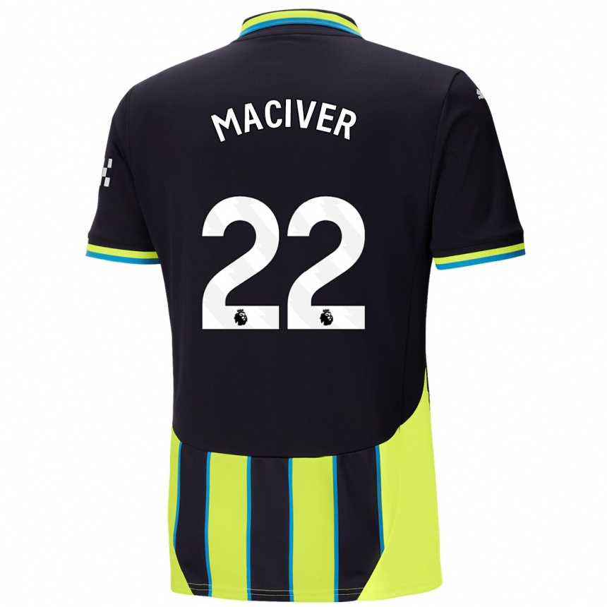 Niño Fútbol Camiseta Sandy Maciver #22 Azul Amarillo 2ª Equipación 2024/25 Argentina