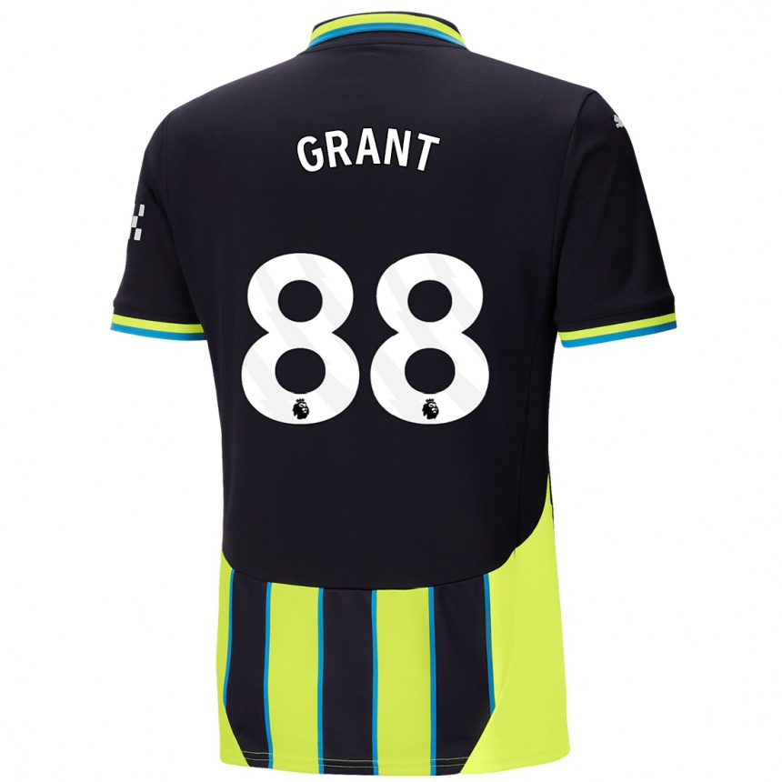 Niño Fútbol Camiseta True Grant #88 Azul Amarillo 2ª Equipación 2024/25 Argentina