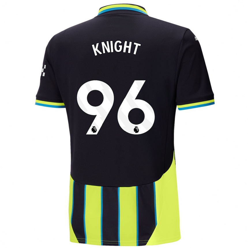 Niño Fútbol Camiseta Ben Knight #96 Azul Amarillo 2ª Equipación 2024/25 Argentina