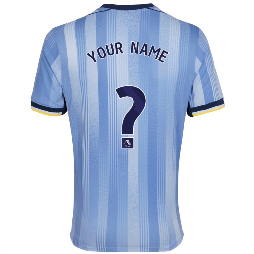 Niño Fútbol Camiseta Su Nombre #0 Azul Claro 2ª Equipación 2024/25 Argentina