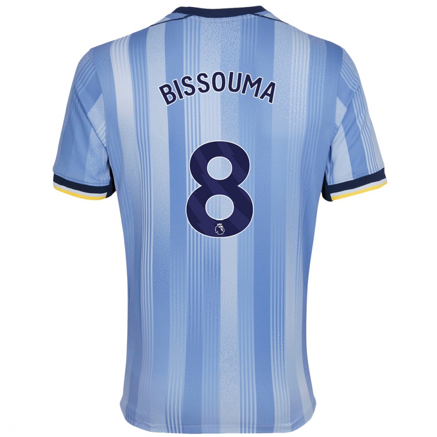 Niño Fútbol Camiseta Yves Bissouma #8 Azul Claro 2ª Equipación 2024/25 Argentina