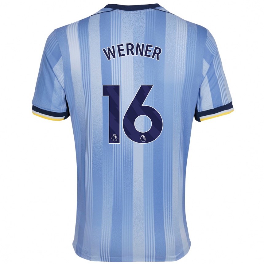 Niño Fútbol Camiseta Timo Werner #16 Azul Claro 2ª Equipación 2024/25 Argentina