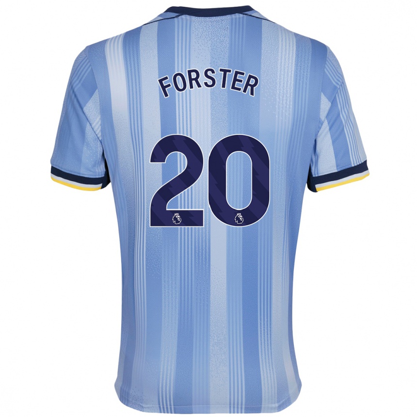 Niño Fútbol Camiseta Fraser Forster #20 Azul Claro 2ª Equipación 2024/25 Argentina