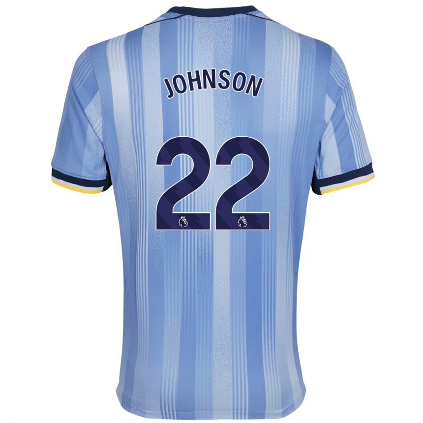 Niño Fútbol Camiseta Brennan Johnson #22 Azul Claro 2ª Equipación 2024/25 Argentina