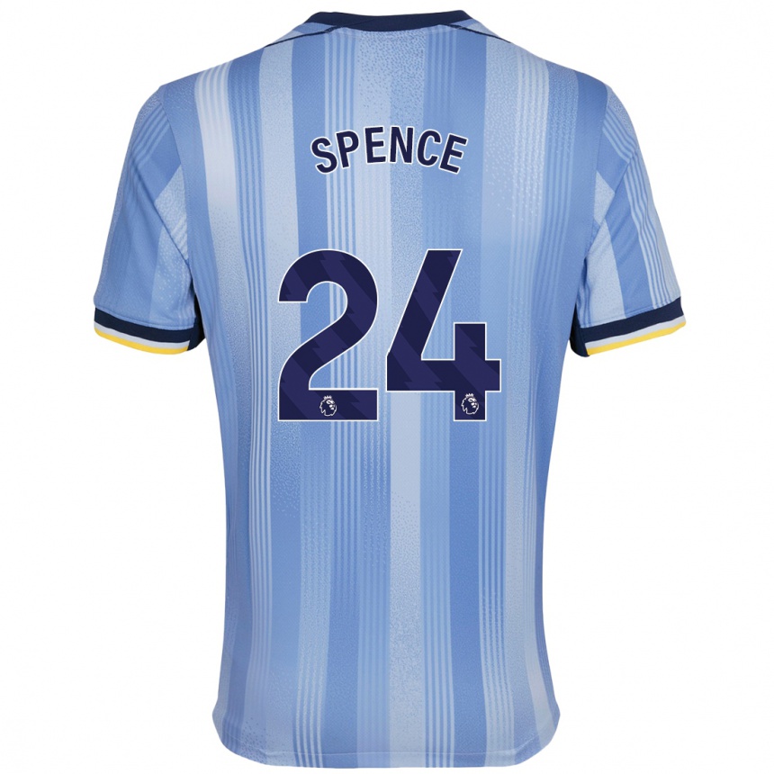 Niño Fútbol Camiseta Djed Spence #24 Azul Claro 2ª Equipación 2024/25 Argentina