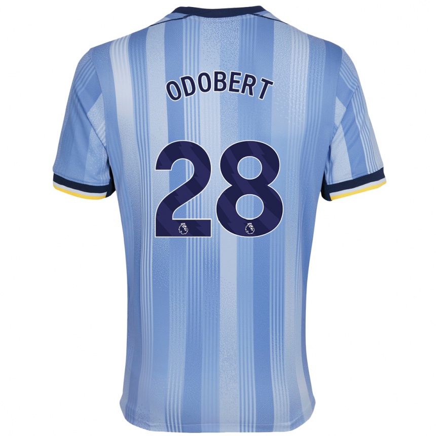 Niño Fútbol Camiseta Wilson Odobert #28 Azul Claro 2ª Equipación 2024/25 Argentina